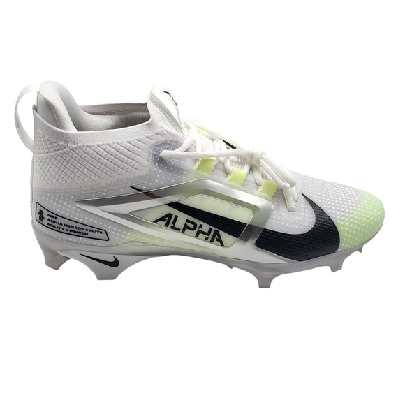 Nike Alpha Menace 4 Elite Agility X Power White Black Men's 10 Cleats FD7036-100 - Picture 1 of 10